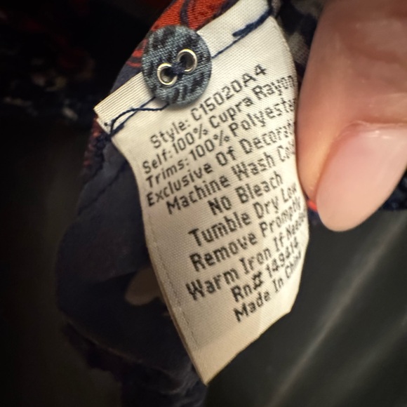 Johnny Was Ramona Button Down Top Bohemian patchwork peasant blouse - Picture 7 of 9